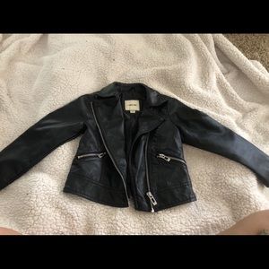 Girls Pleather Jacket